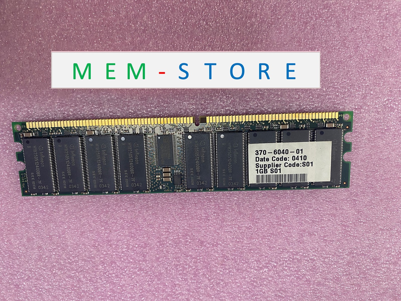 370-6040-01 Sun Microsystems 1GB DDR 266MHz PC2100 ECC RDIMM Memory RAM