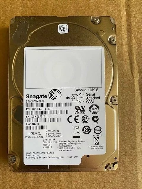 900GB Seagate Toshiba 6G/s 2.5" SASIII 128M SFF Enterprise Server HDD Dell IBM