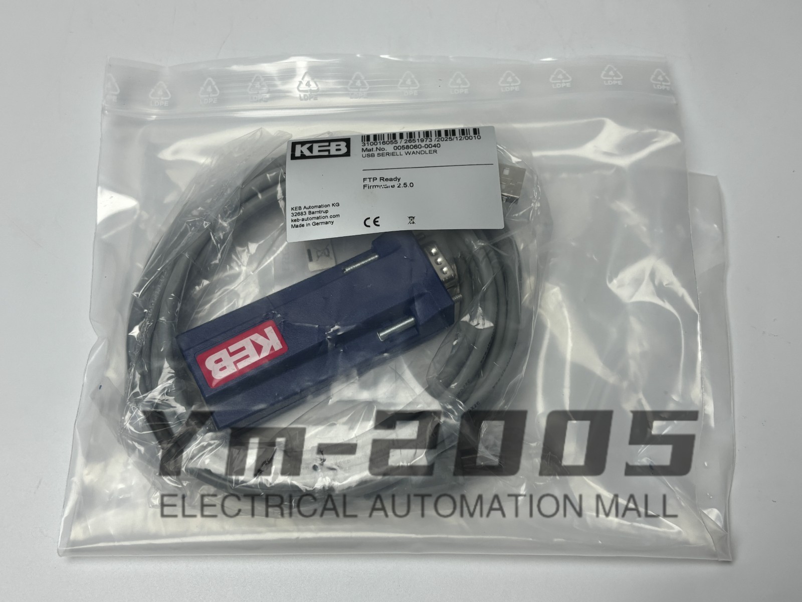 1PCS KEB 0058060-0040 Inverter Communication Adapter new