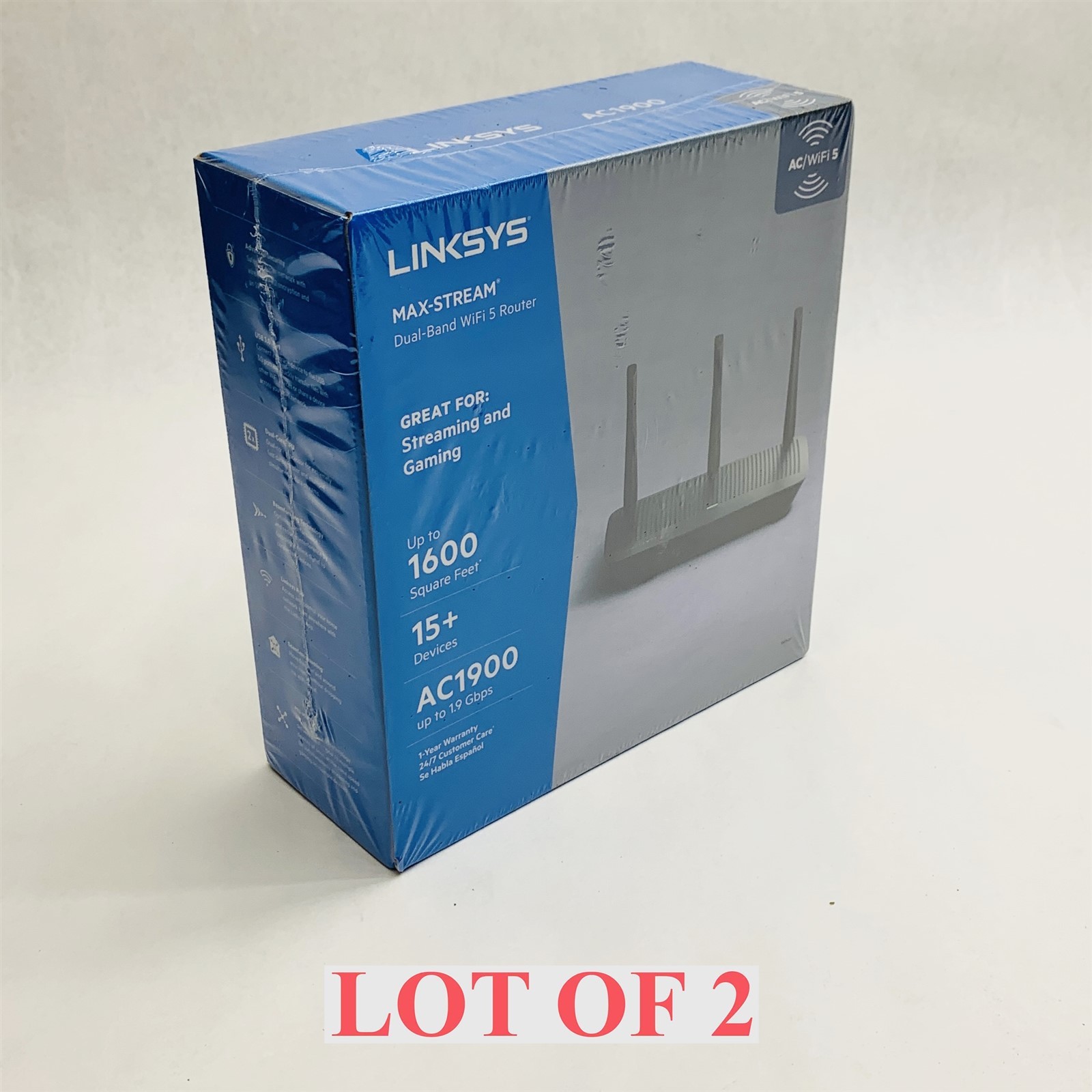 Linksys EA7430 Max-stream Dual-Band AC1900 WiFi 5 Router *Lot 2 Sealed New*