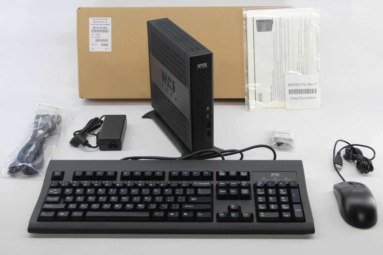DELL WYSE ZCLASS Cloud PC Z00D 909692-18L 1.65GHz 2GF/2GR DVI/DP zero client NEW