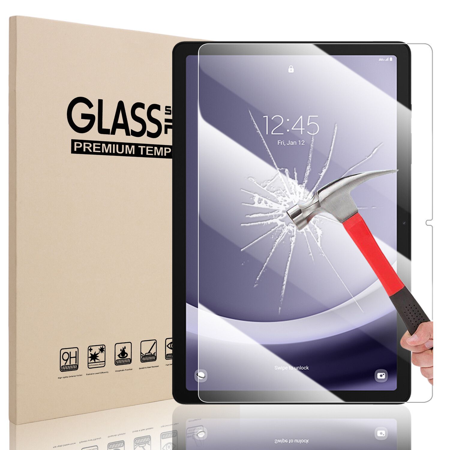 1/2Pack Tempered Glass Screen Protector for Samsung Galaxy Tab A9+ 11 Inch US
