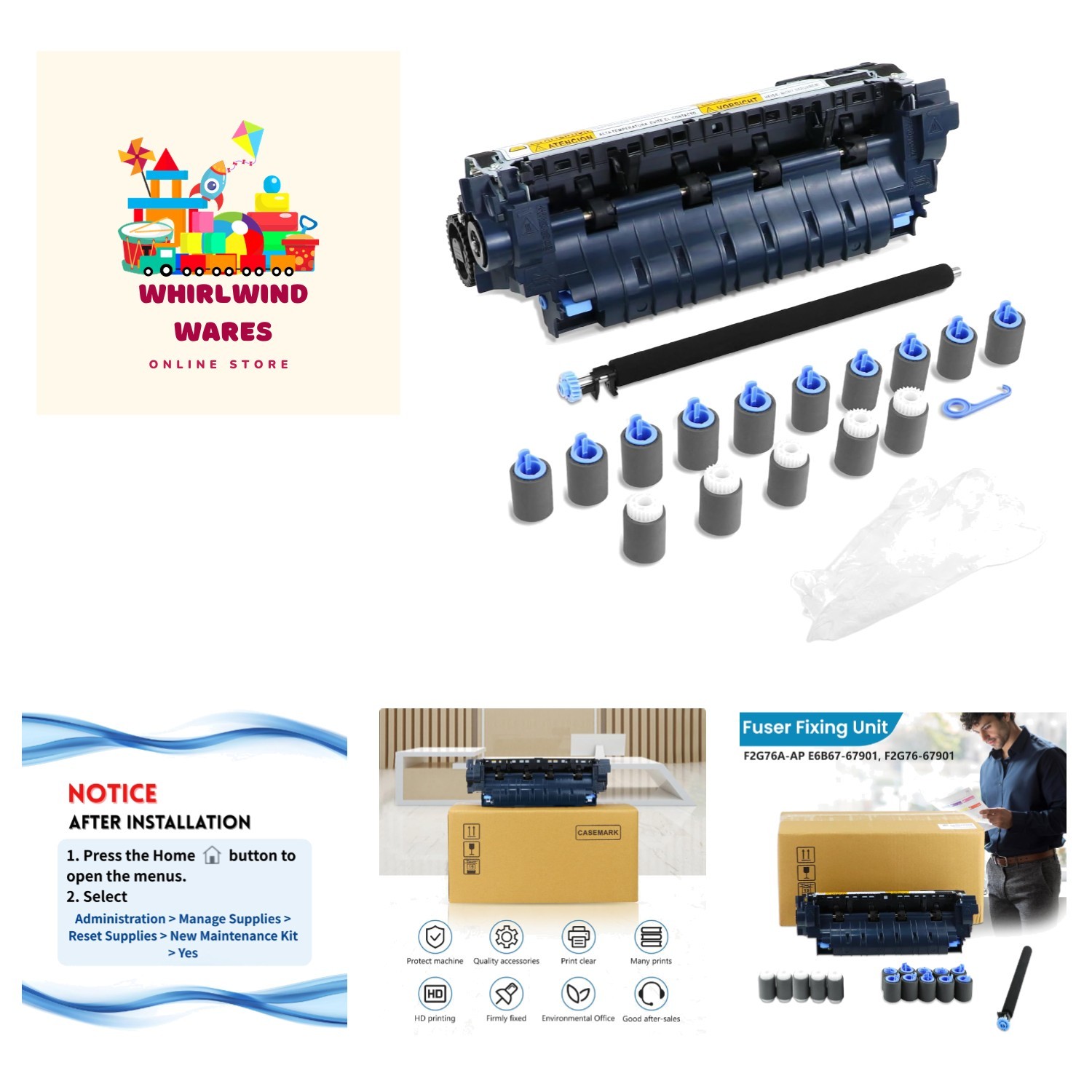 F2G76A E6B67-67901, F2G76-67901 Maintenance Kit Compatible with Laserjet M604...