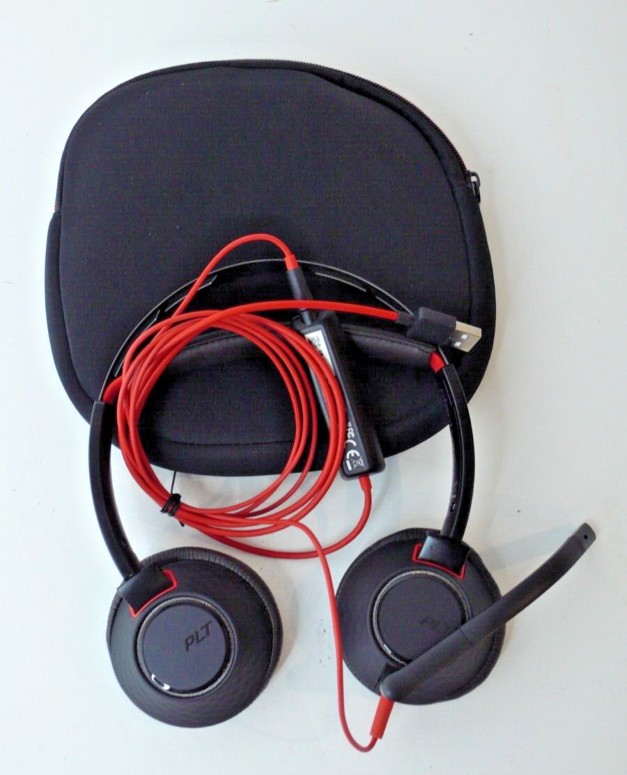 Plantronics C5200 PLT Poly Blackwire USB Wired Headset Headphones