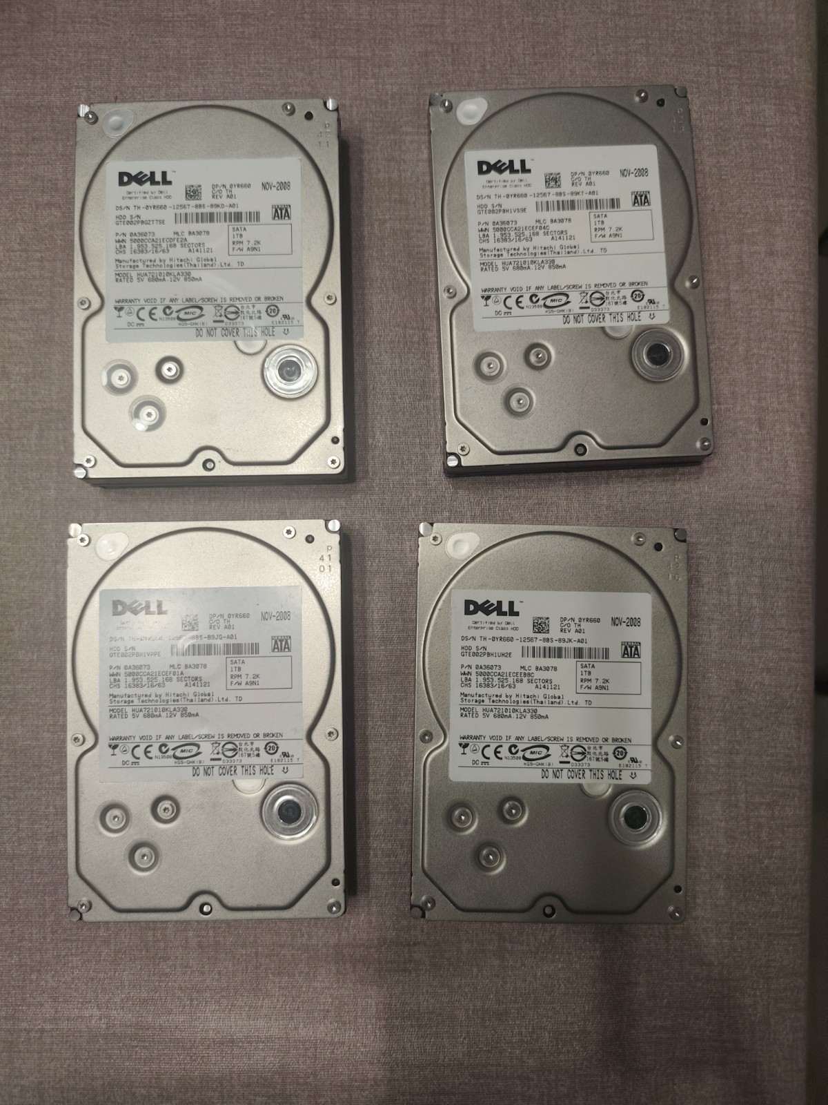 Stock Lot Hard Drive 3.5" IDE PATA EIDE HDD Pz 5 80Gb - 160Gb