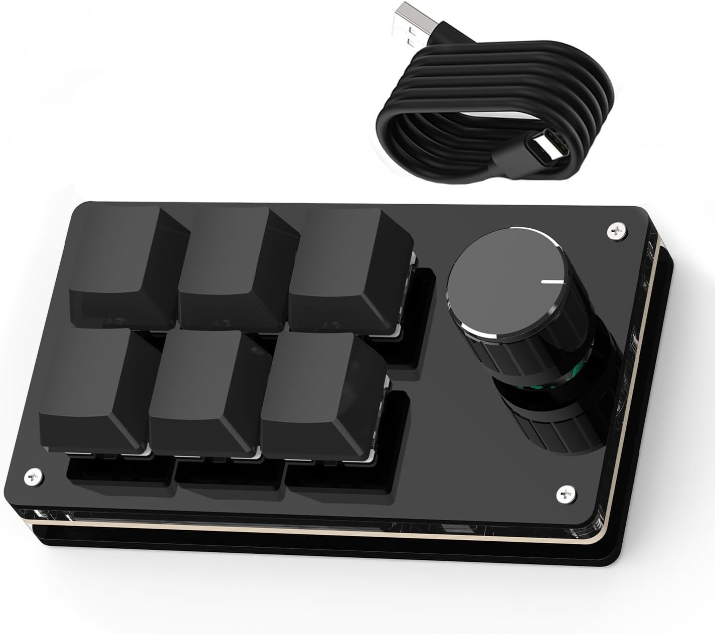 Programmable Macro Keyboard,6 Key Macro Mechanical Gaming Macro Keypad,Custom...