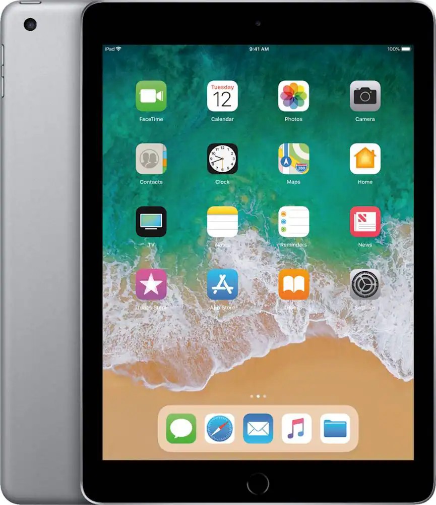 Apple iPad 9.7" 2017 5th Gen A1822 32GB Space Gray WiFi Good