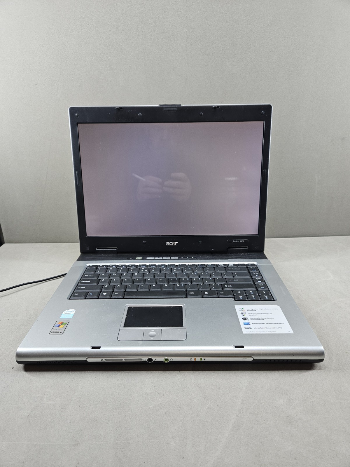 Acer Aspire 3610 17 Inch Laptop/With Charger/Parts Only