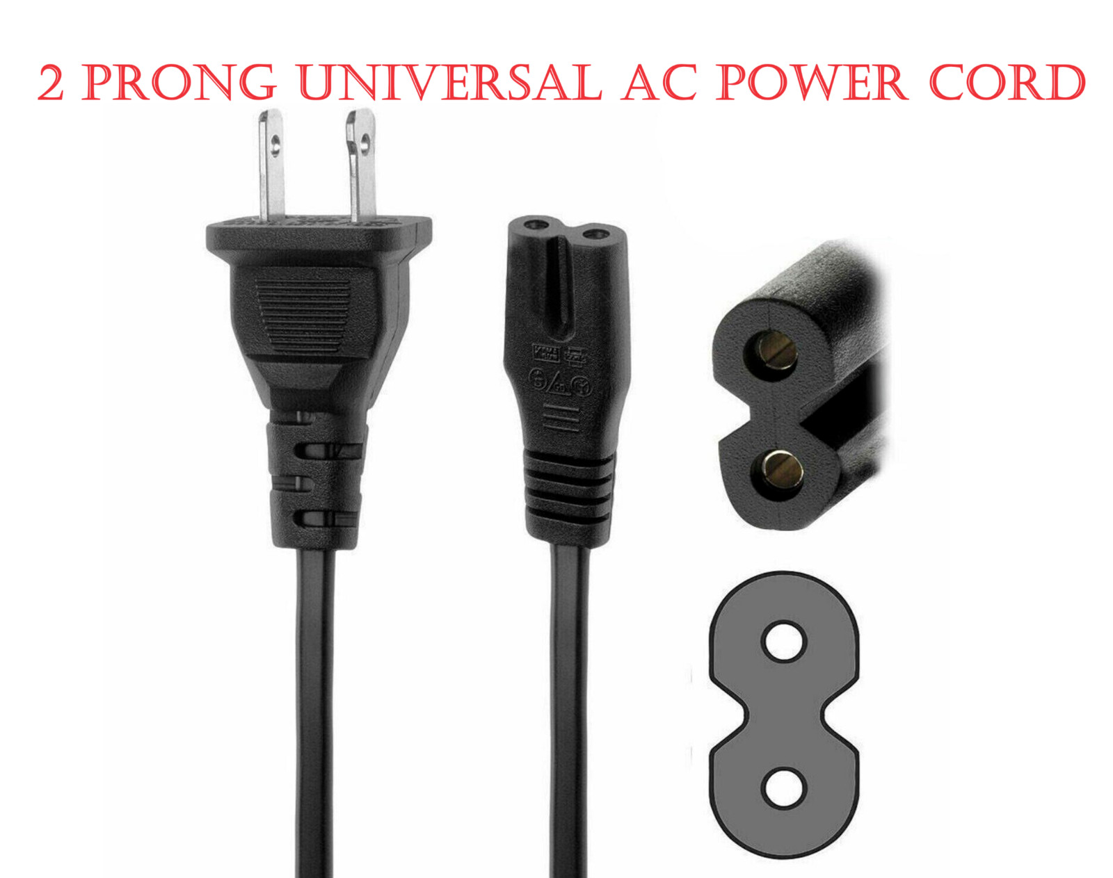 PS4 AC Power Cord Cable For Original Playstation PS2 PS3 PS4 Slim Super Slim