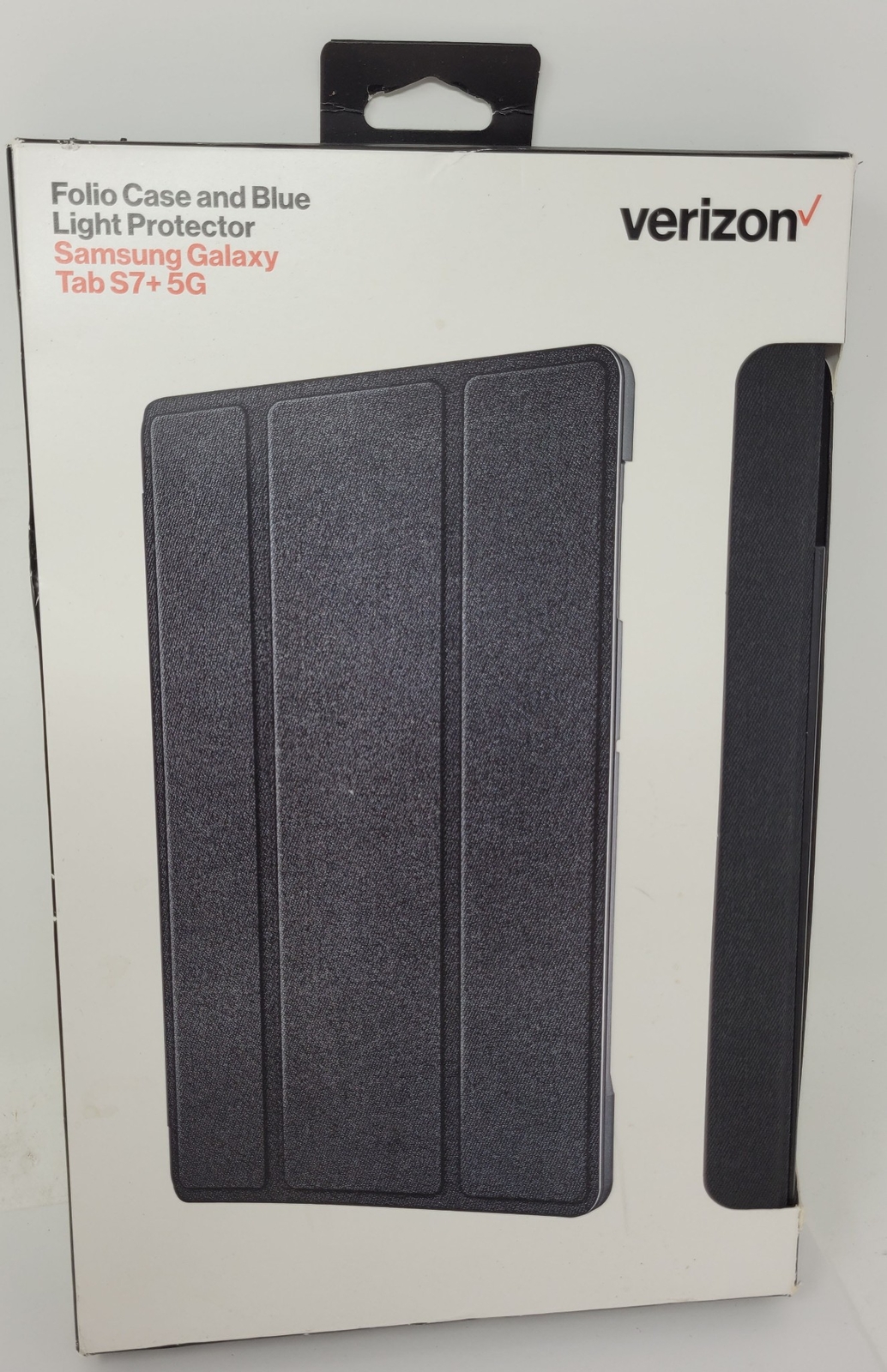 Verizon Folio Case w/ Blue Light Screen Protector for Samsung Galaxy Tab S7+ 5G
