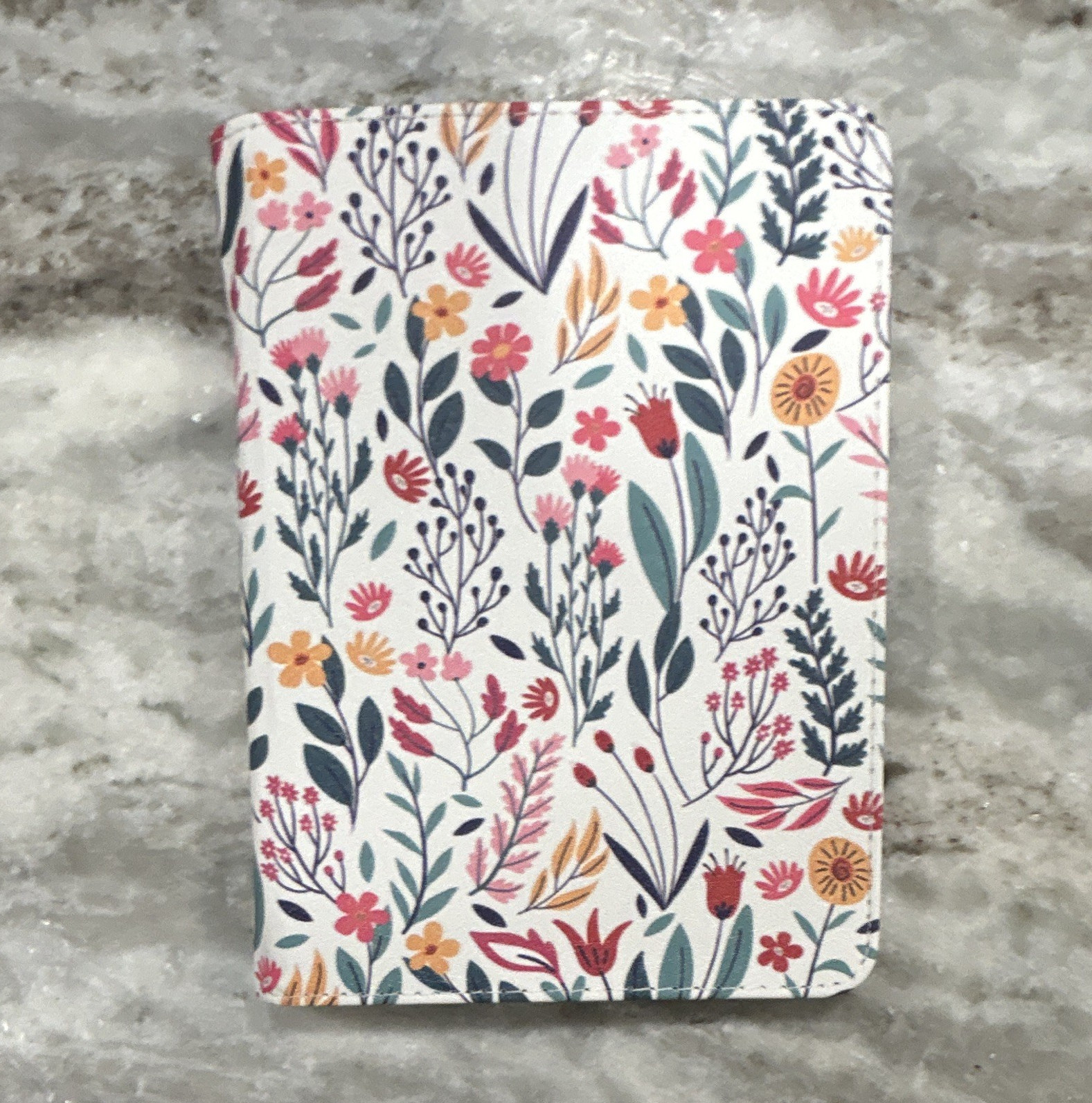 Multicolor Floral Print Folding Folio 6”&7.8” Kindle Case with Integrated Stand