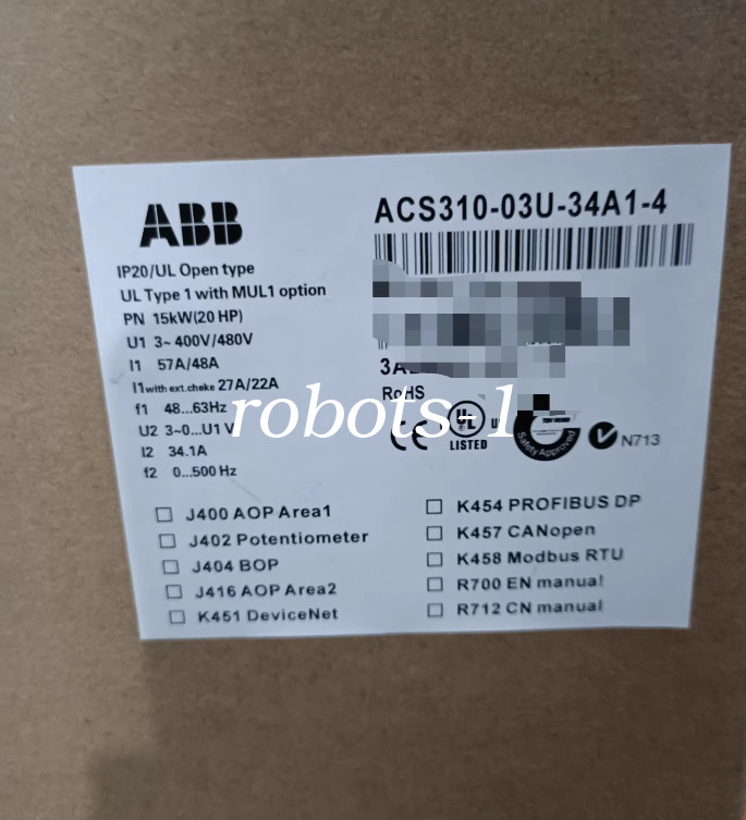 1PC ACS310-03U-34A1-4 ABB inverter brand new FedExor DHL