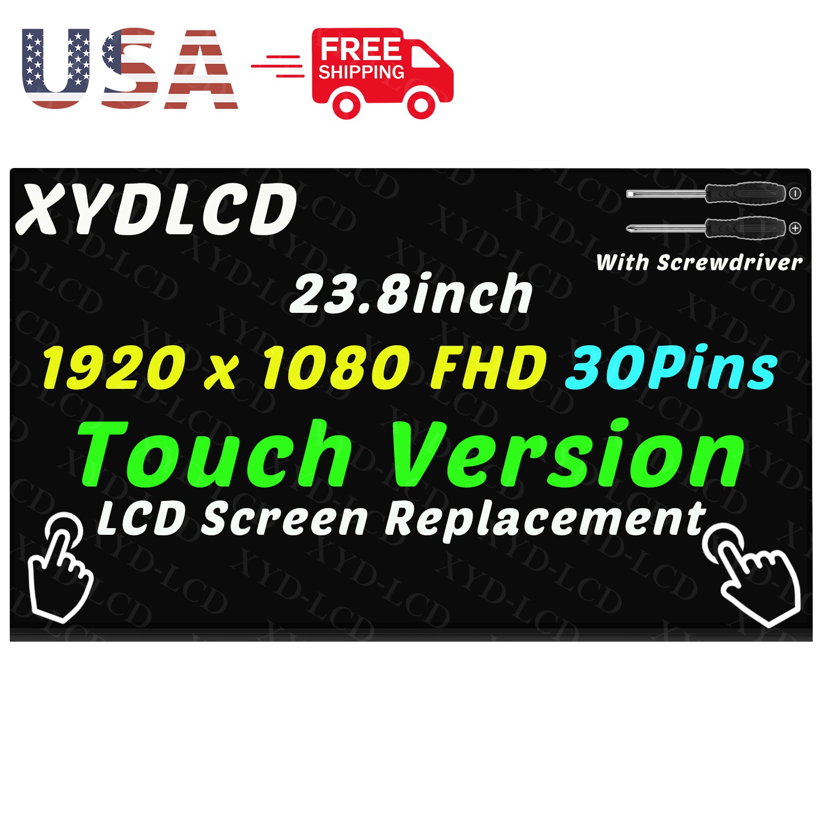 24.0in for ASUS A3402WB A3402 All-in-One FHD LCD Touch Screen Replacement 23.8in