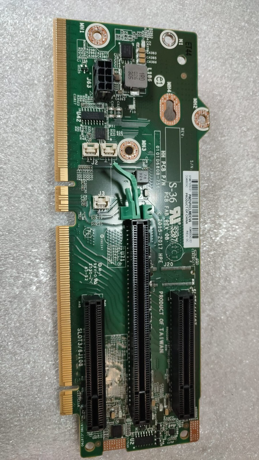 HPE 875058-001 DL38x Gen10 X8 X16 X8 Riser