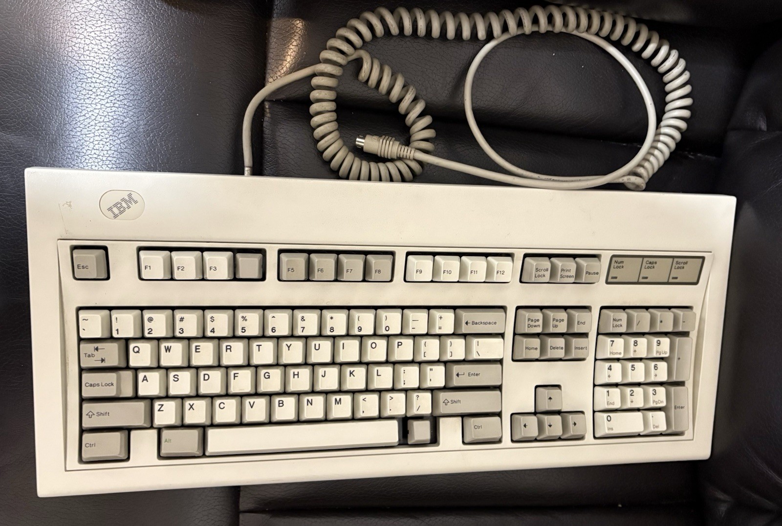Vintage IBM Model M 1391401 PS/2 Mechanical Keyboard 1987 Tested Working w/Cable