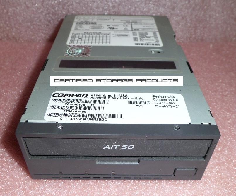 Compaq HP AIT50 Data Tape Drive 3.5" AIT-2 175010-001 SDX-500C/CQ 190716-001  