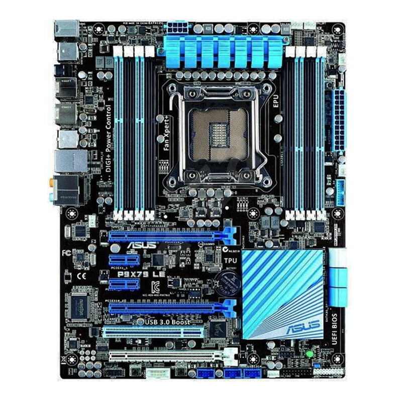 For ASUS P9X79 LE Motherboard Intel X79 Chipset LGA 2011 DDR3 ATX Mainboard