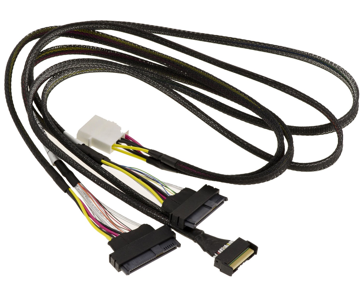 KALEA-INFORMATIQUE PCIe 5.0 MCIO 8i 74-Pin Cable to 2x SFF-8639 68-Pin 80cm