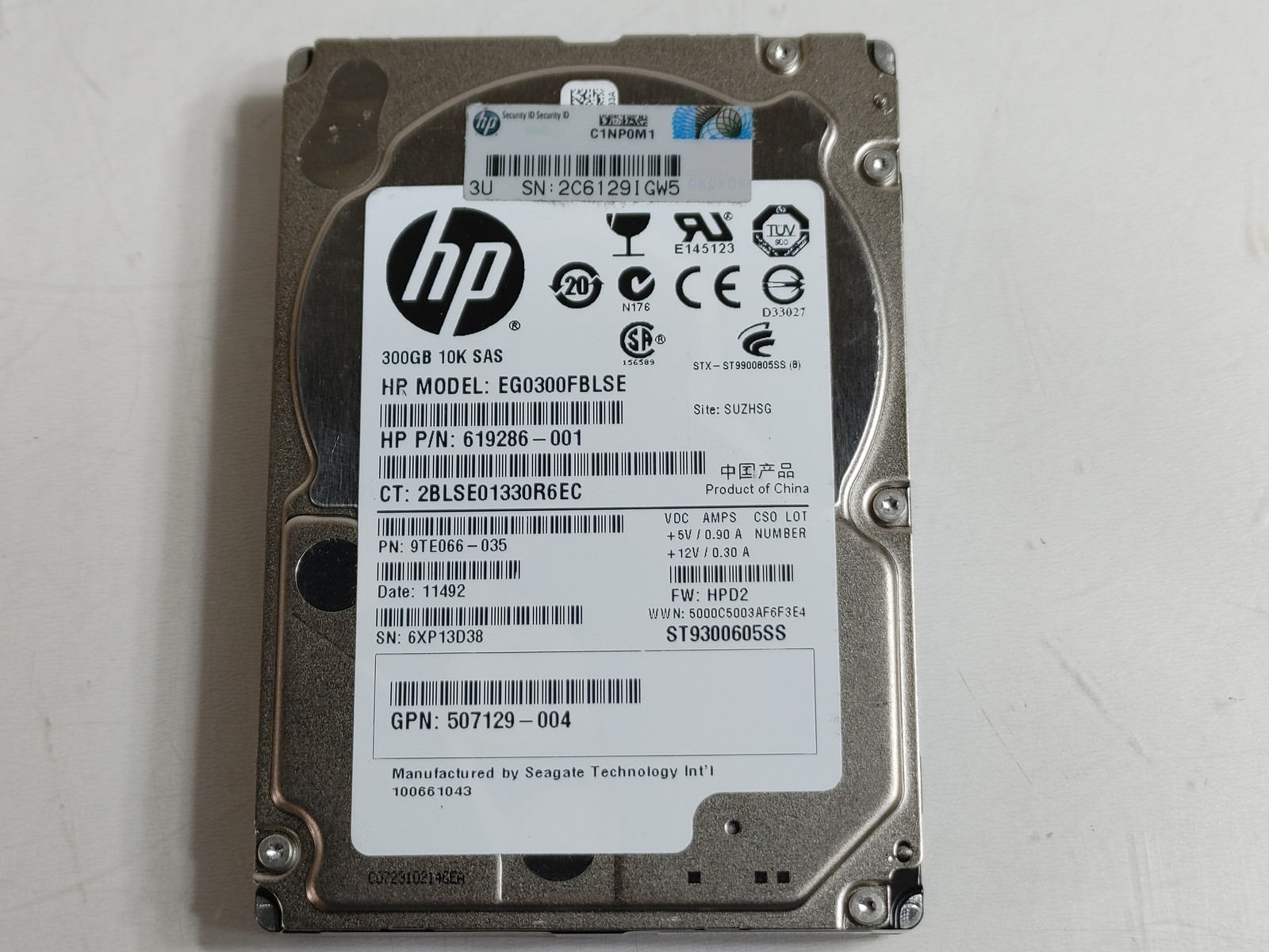 Seagate HP 10K.5 ST9300605SS 300 GB 2.5" SAS 2 Enterprise Hard Drive