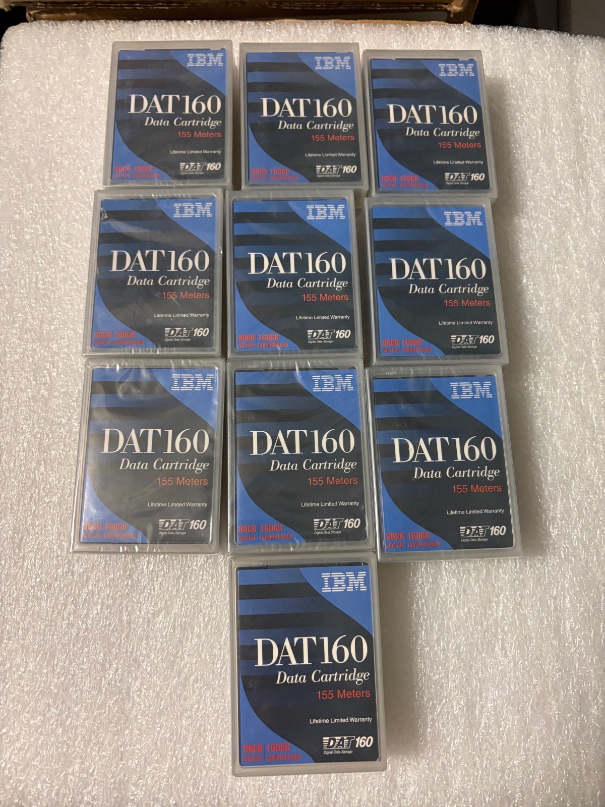 NEW SEALED 10PK 23R5635 IBM DAT160 DDS-6 160GB DATA CARTRIDGE DAT 160( 10 PACK )