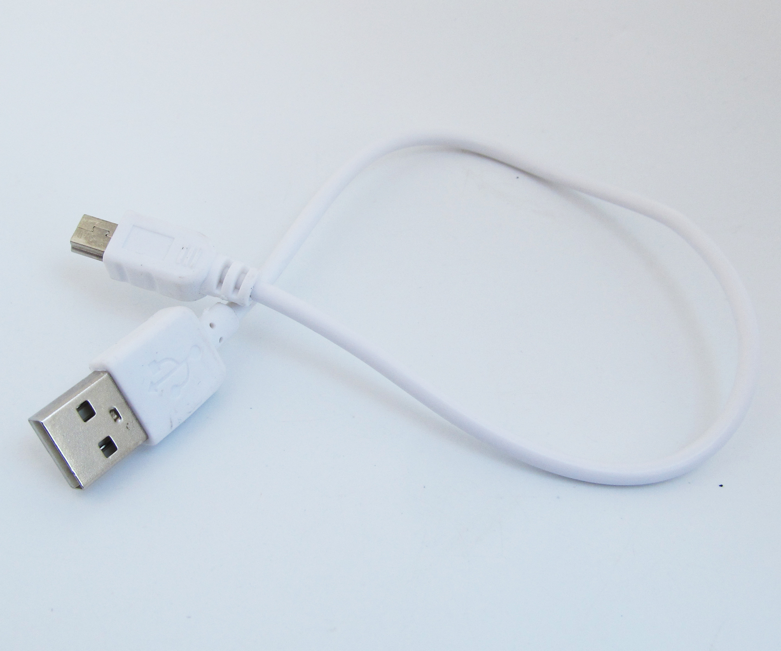 10pcs White USB 2.0 A male to USB mini B 5pin Male Charge Cable 0.7M/70cm