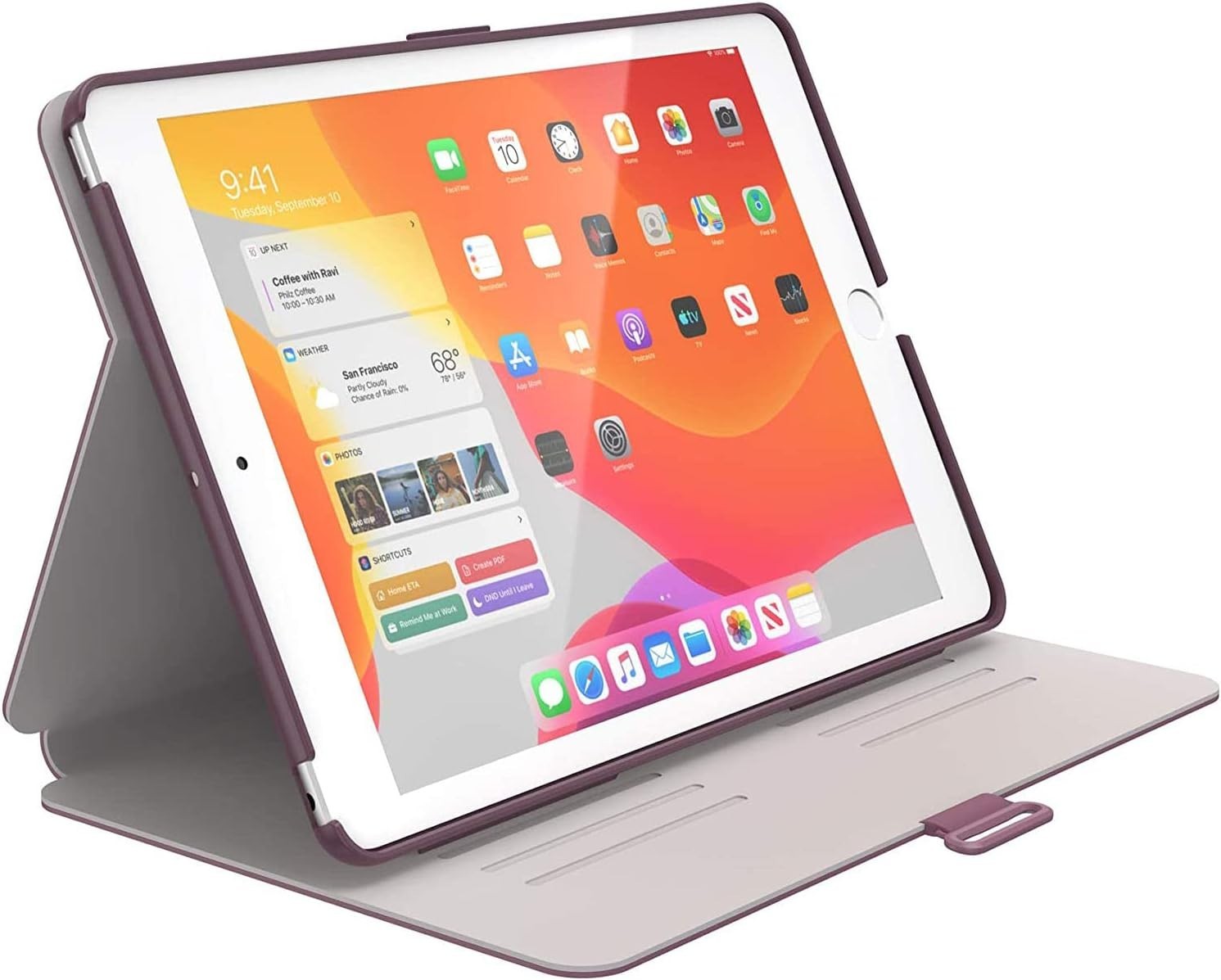 Speck BalanceFolio iPad 10.2 Case Stand Gen 7/8/9 Purple Pink