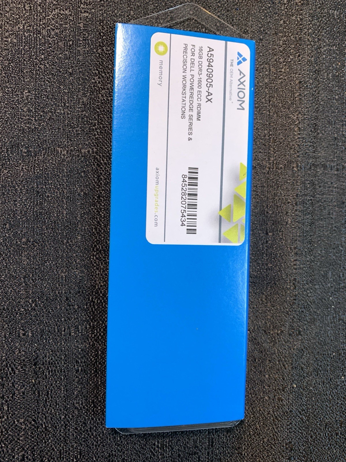 Axiom 16gb DDR3-1600 ECC RDIMM (1 Stick)