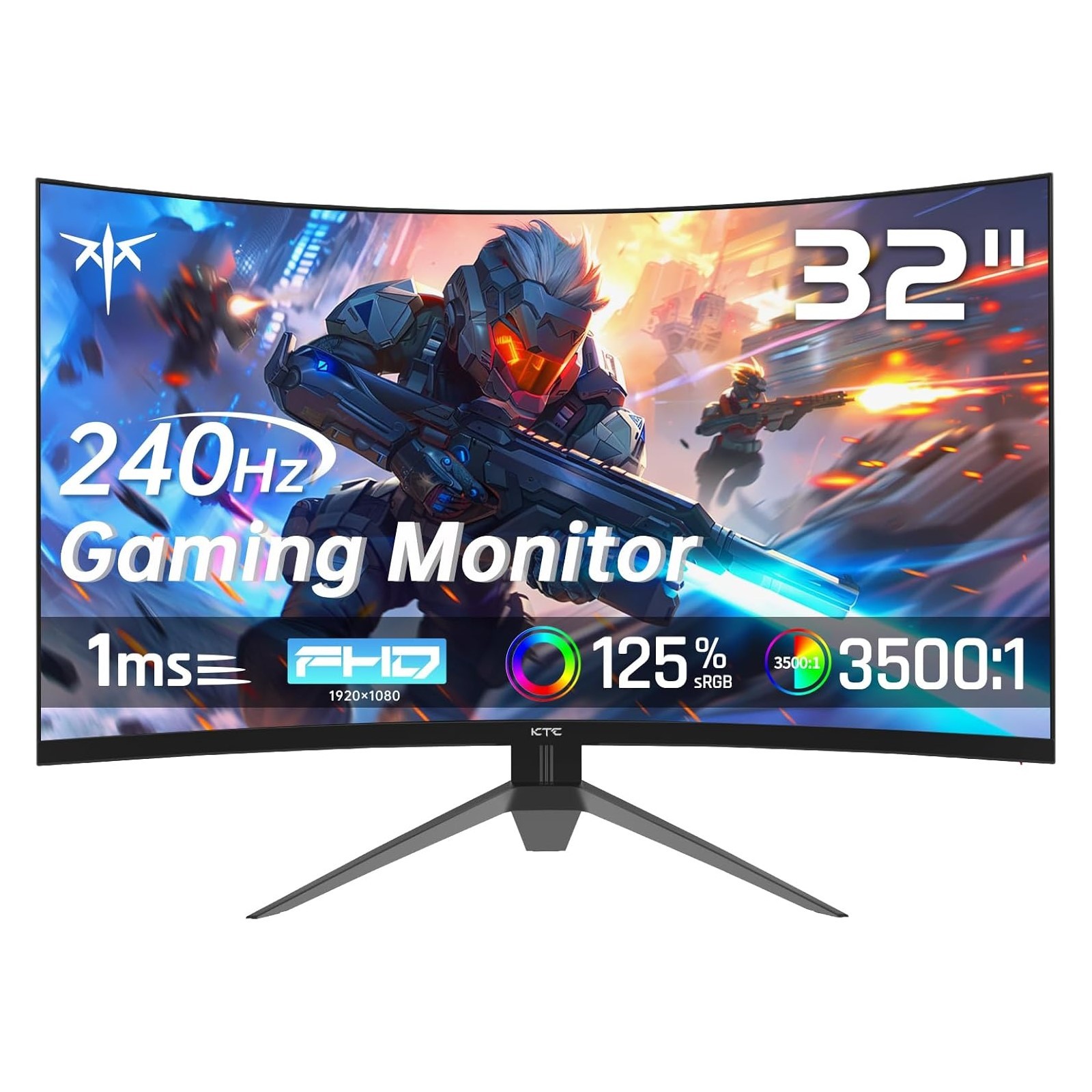 KTC H32S17F 32'' 240Hz Curved Gaming Monitor FHD 1080P 1500R HDR Gaming Monitor