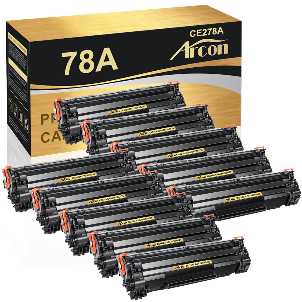 10 x CE278A Toner Cartridge For HP 78A LaserJet Pro M1536dnf MFP P1600 P1606dn