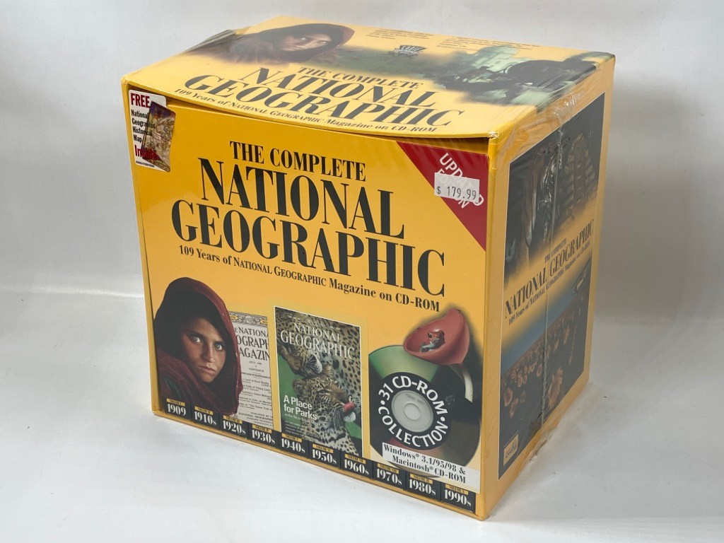 Vintage 1888-1998 The Complete National Geographic 31 CD-ROM Retro - Sealed New