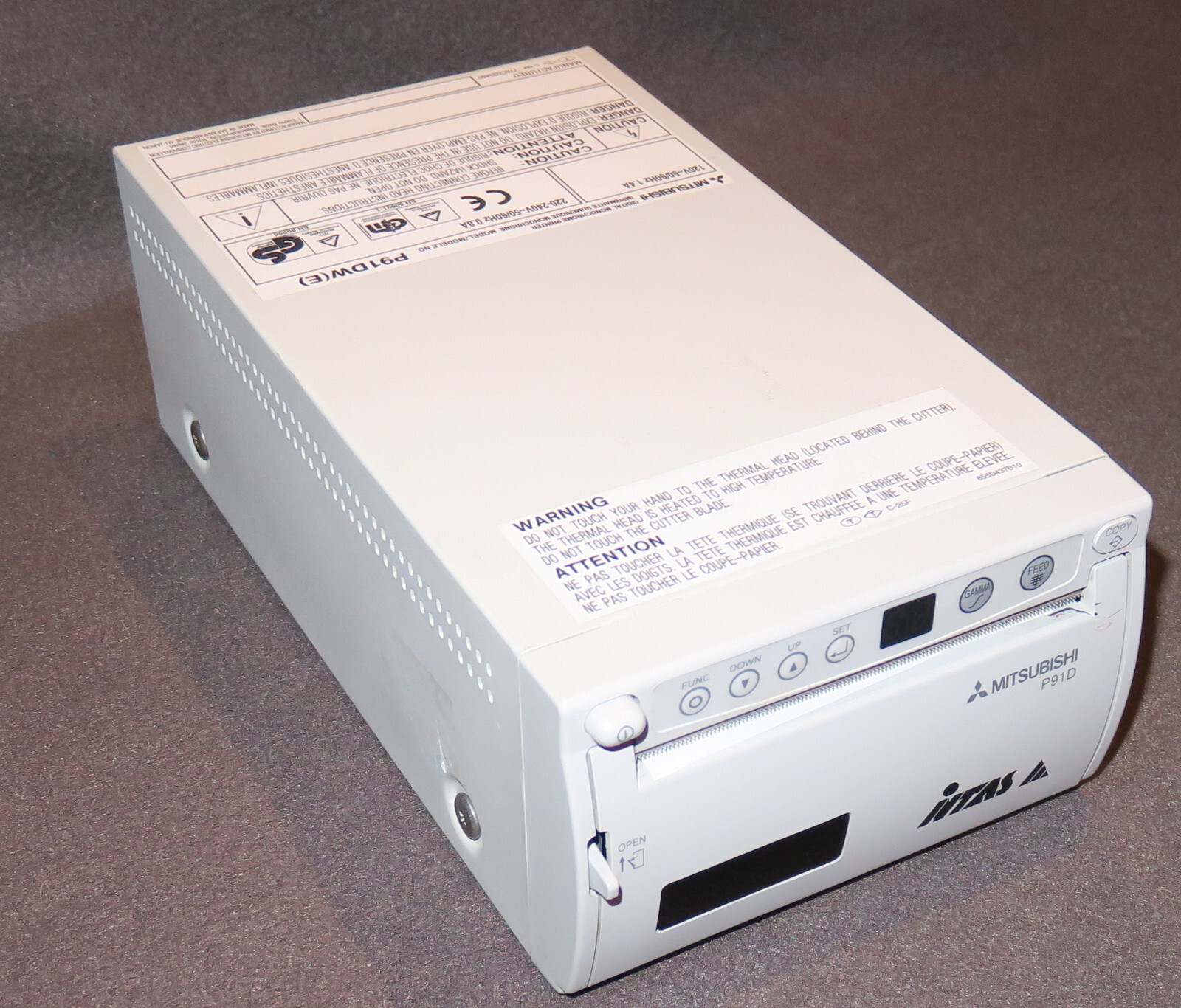 Mitsubishi P91D Digital Black and White Printer / Faulty
