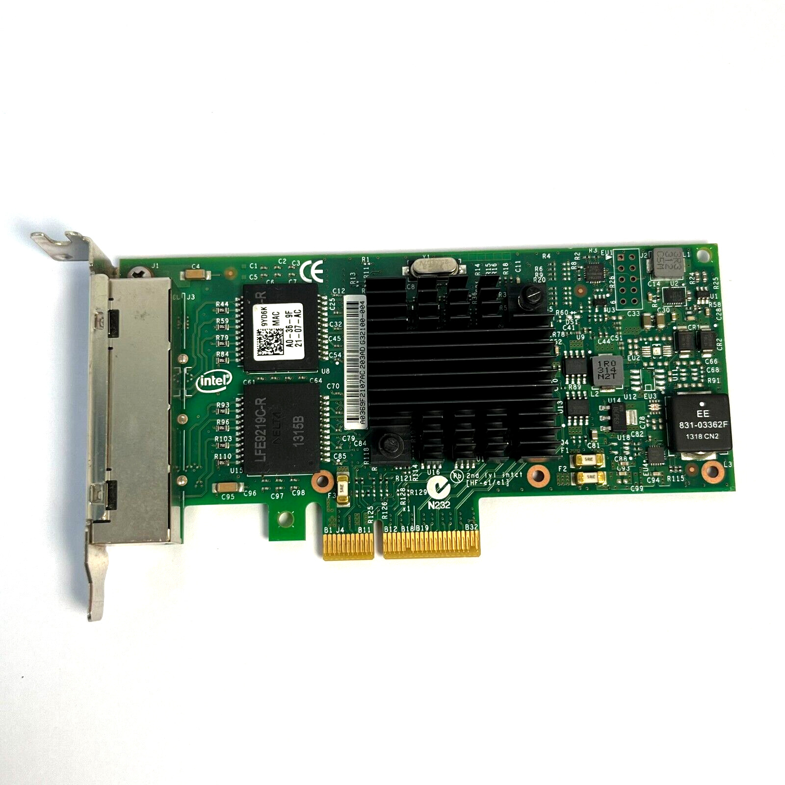 Intel I350-T4 DELL 1GbE RJ-45 Quad Port Ethernet Server Adapter Low Bracket