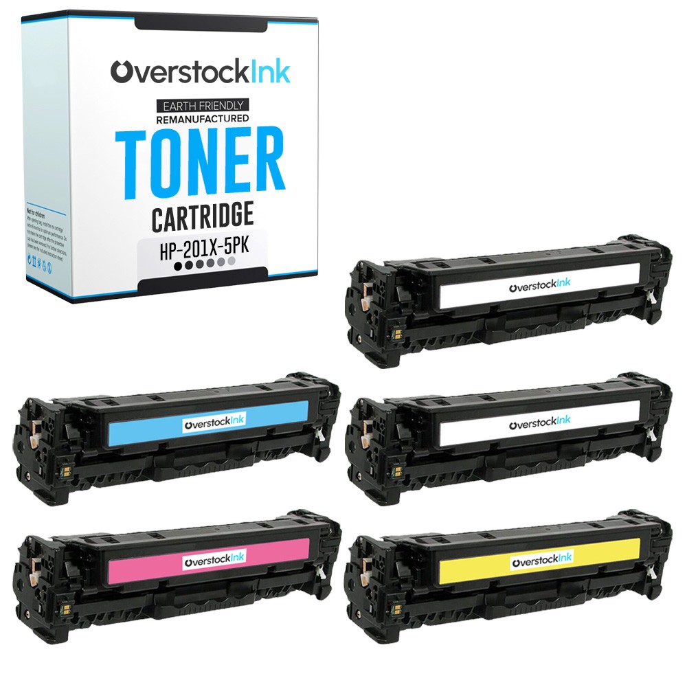 5X Replacement OSI 201X Printer Toner for HP Color LaserJet Pro MFP M274n M277c6