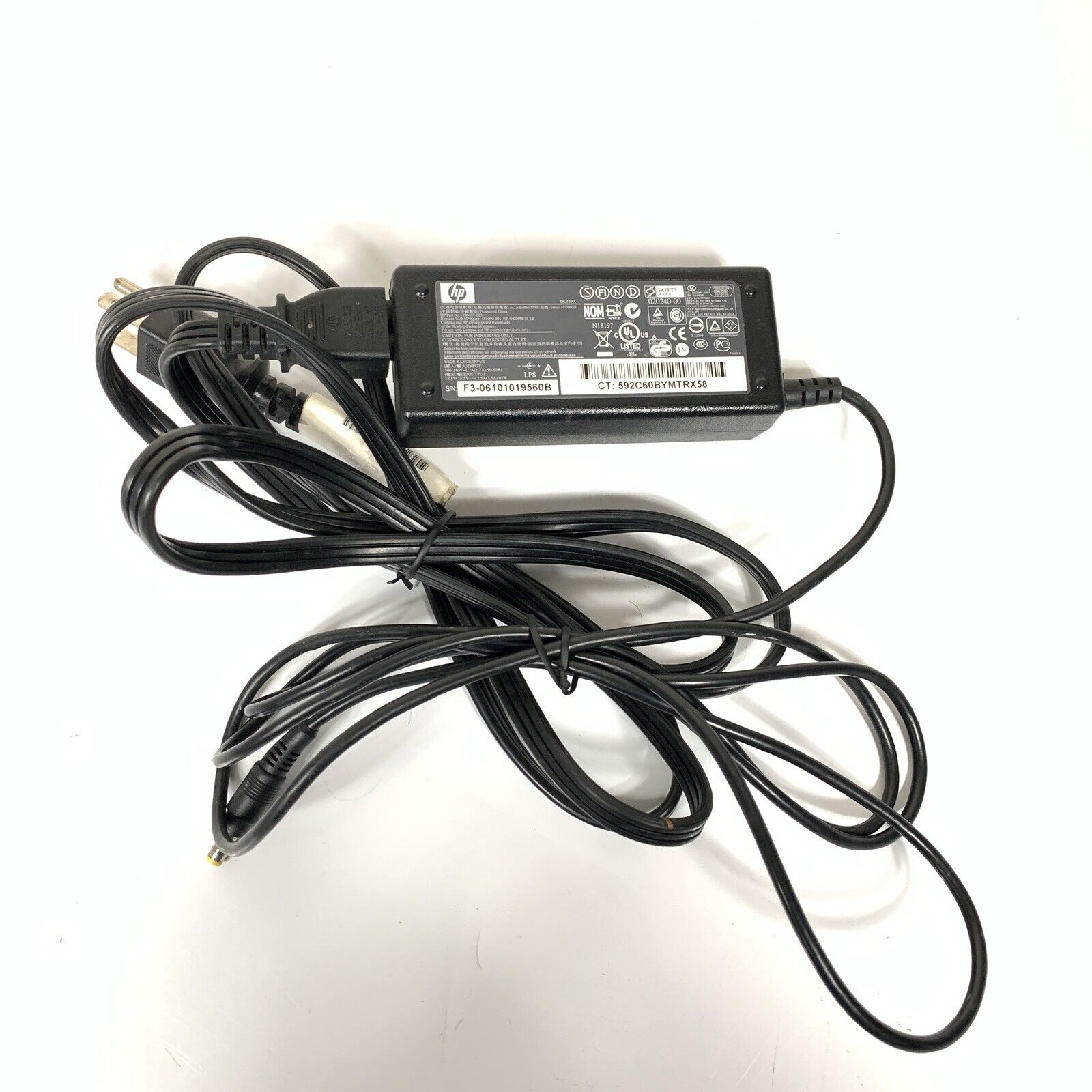 Genuine OEM HP 18.5V 3.5A 65W AC Charger for HP/Compaq DC359A