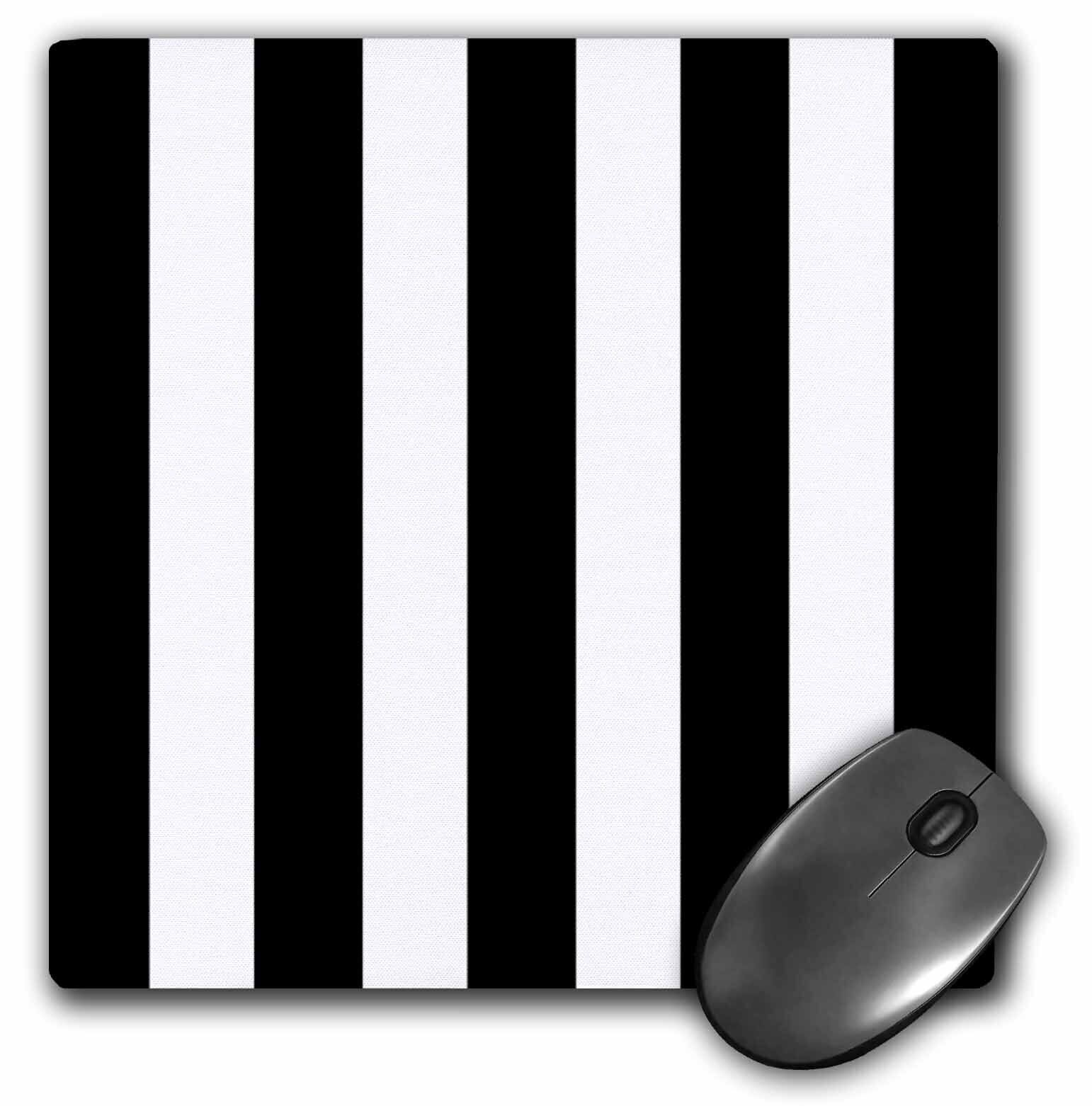 3dRose Black and White Stripes Pattern - vertical striped stripy stripey stripe