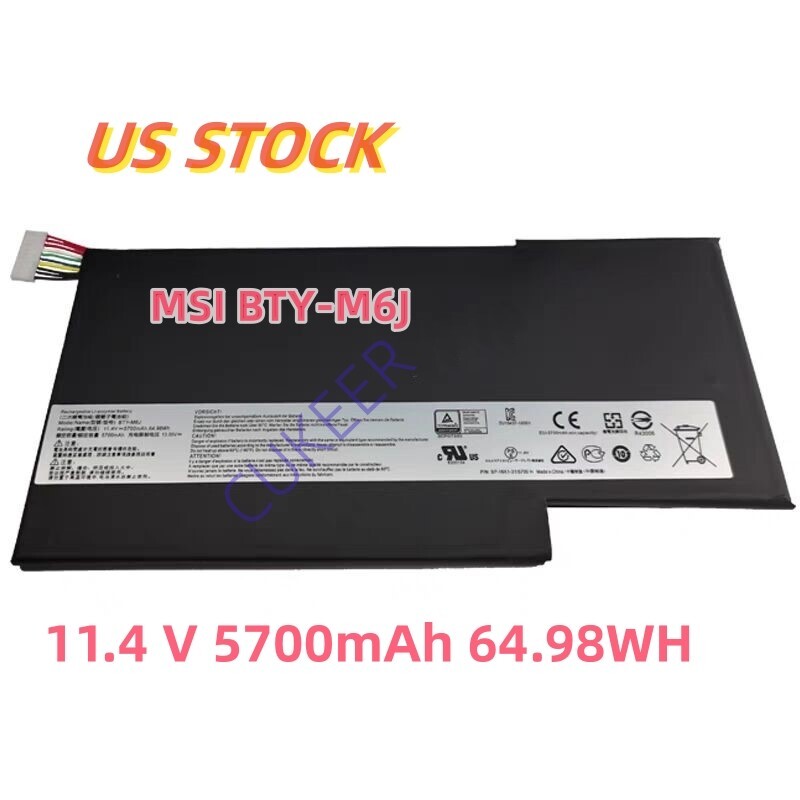 Genuine BTY-M6J OEM  Battery For MSI GS63VR GS73 GS73VR BTY-U6J Stealth Series