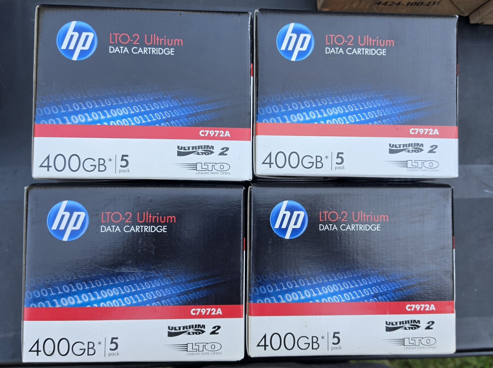 Lot 20 (4 Pks Of 5) - HP LTO-2 Ultrium 400GB Data Cartridge C7972A - Sealed
