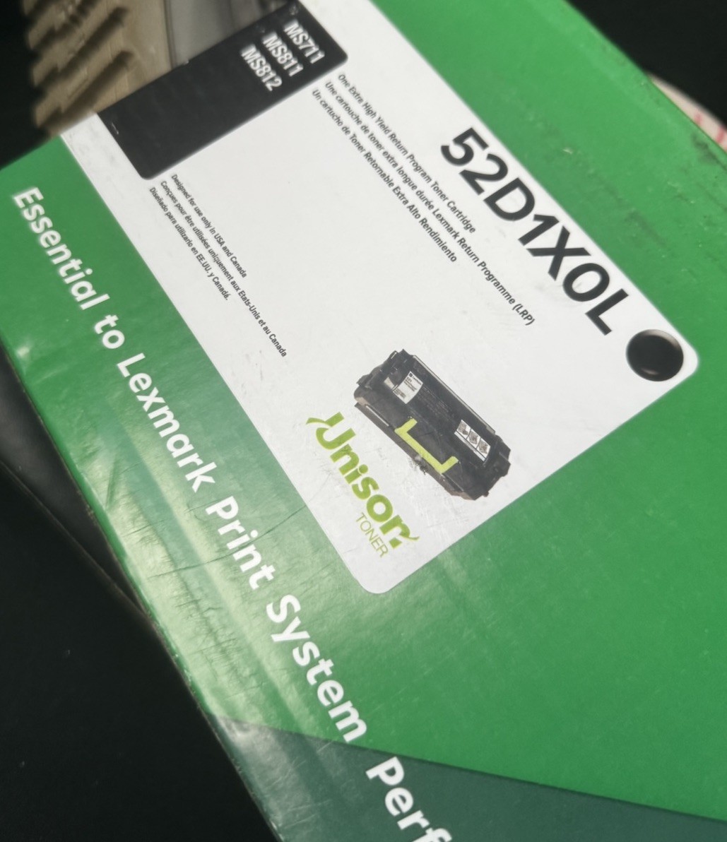 Unison Black Toner Cartridge 52D1X0L for Lexmark MS711 MS811 MS812