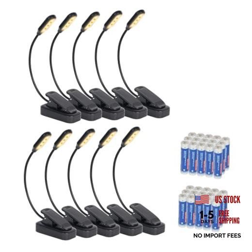 10 Pack Book Lights, Reading Lights for Books in Bed-Eye Caring 3 Style 5