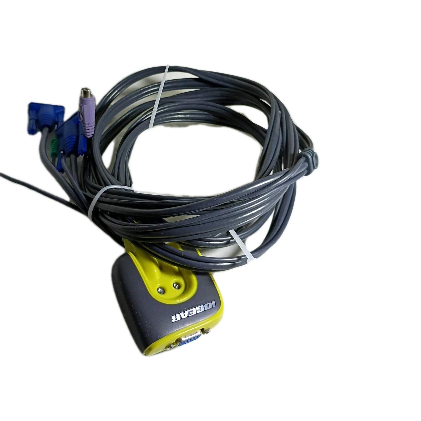 IOGEAR GCS62 PS/2 MiniView Micro KVM Switch w Built-In Cables