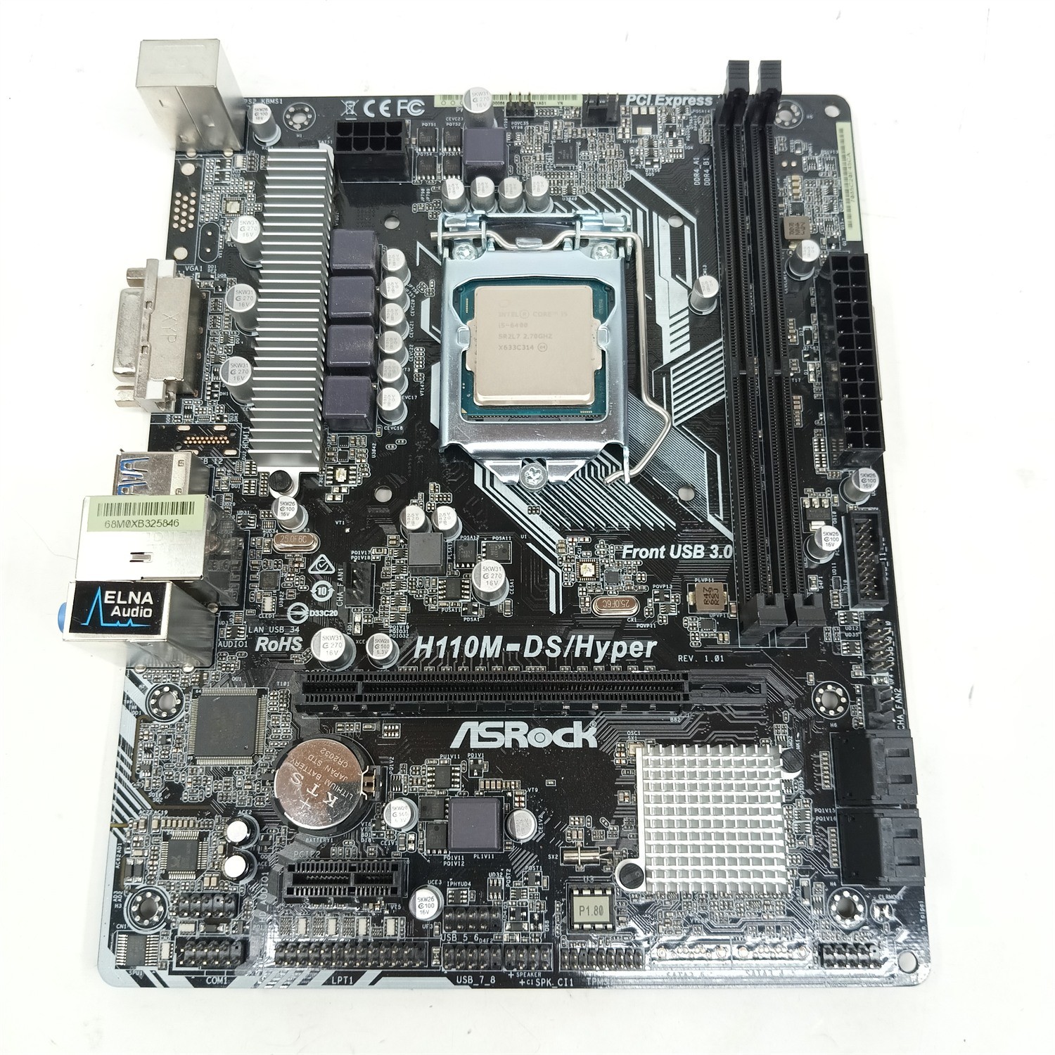 ASRock H110M-DS/Hyper Motherboard + i5-6400 2.70GHz CPU SR2L7