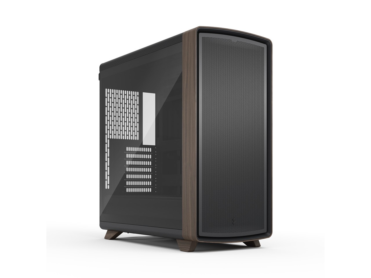 Fractal Design Summit Black TG Walnut PC Gaming Case - Tempered Glass Side Panel