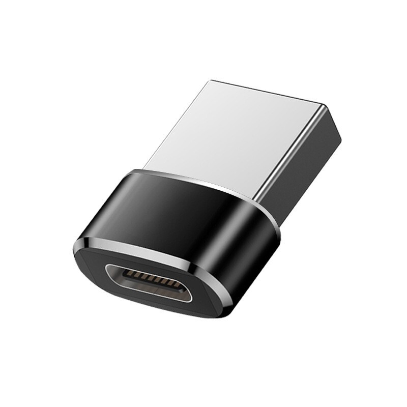 USB Adapter USB Stecker A auf USB Buchse C Laden Daten Konverter Aluminium
