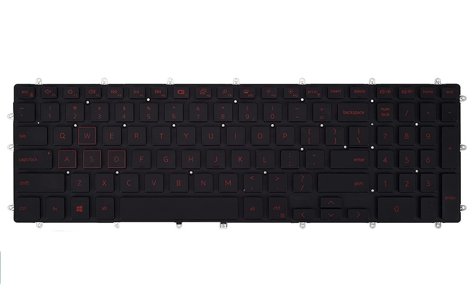 Original US Red Backlit Keyboard for Dell Inspiron Gaming 15 7567