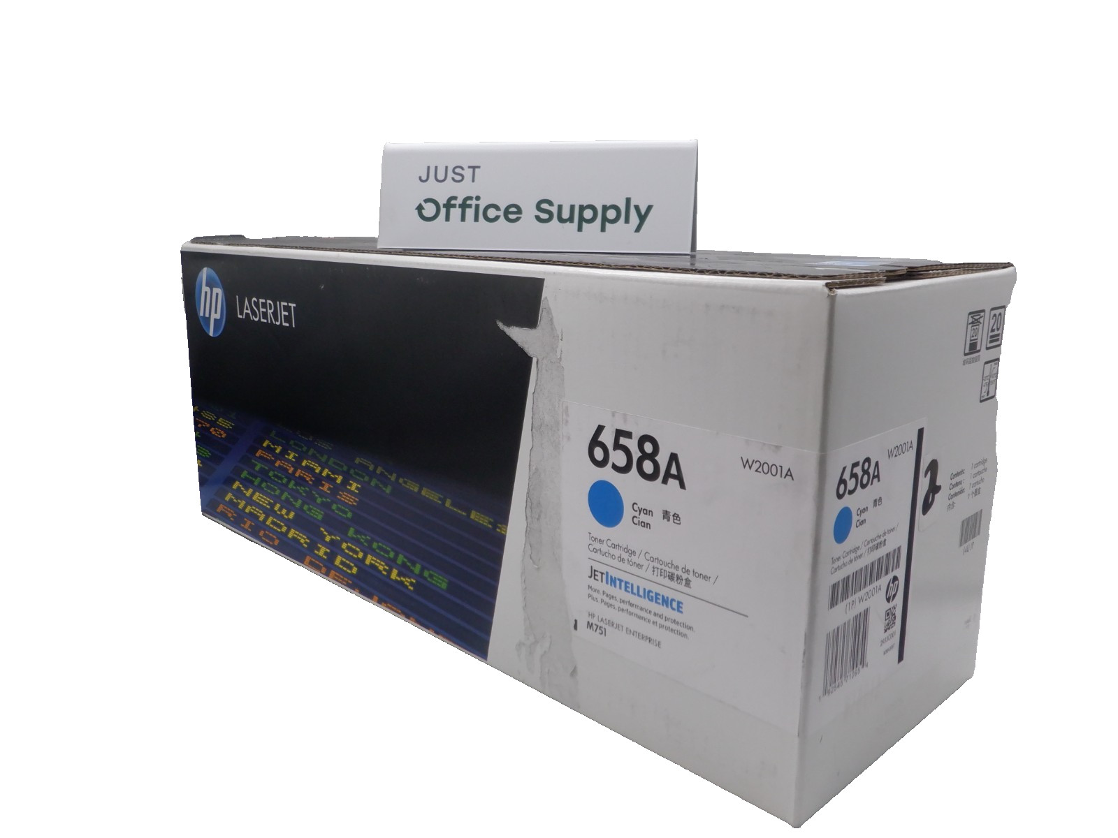 Genuine HP 658A Cyan W2001A Print Toner Cartridge  D