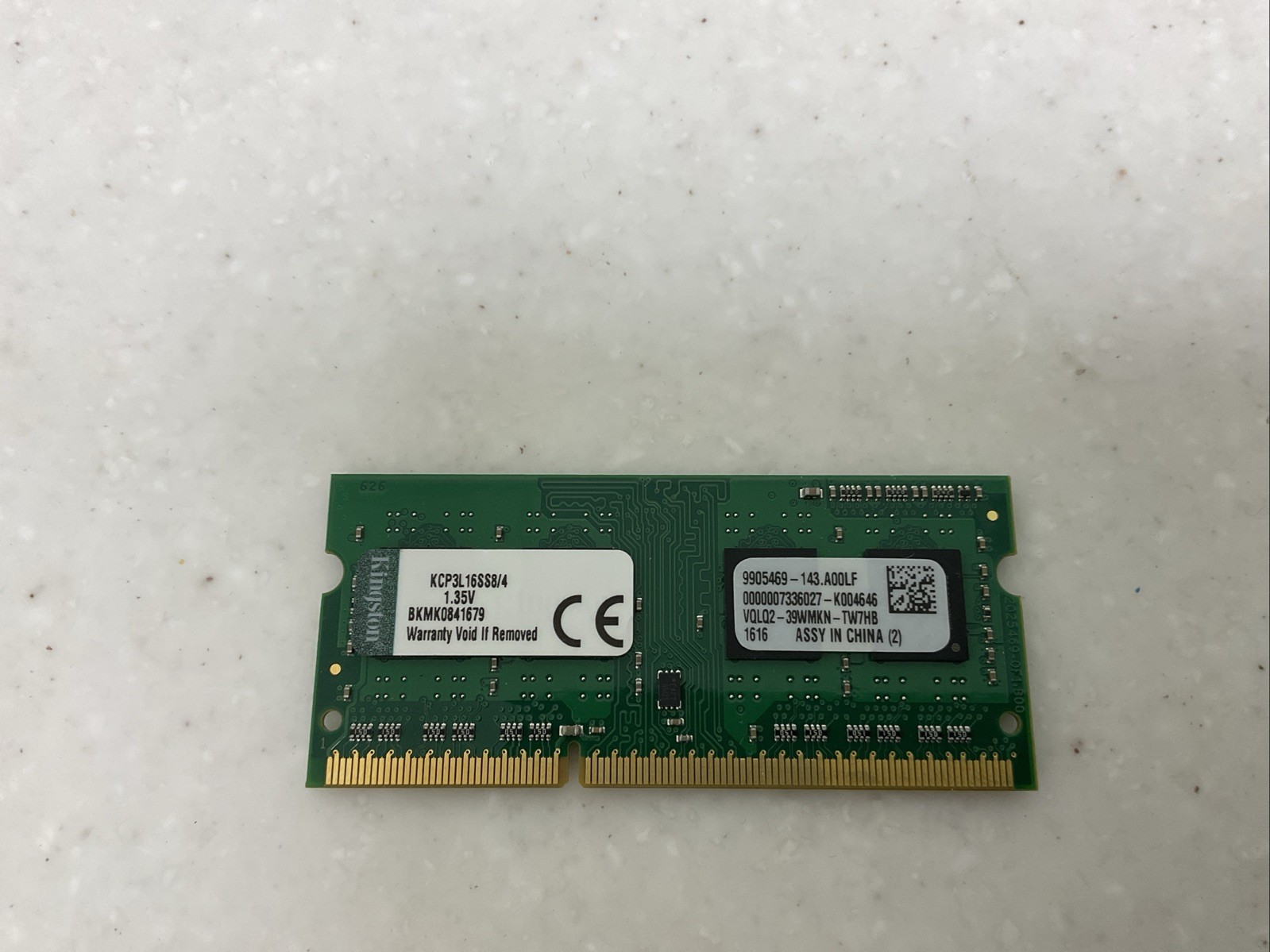Kingston 4GB (1 x 4GB) PC3-12800 (DDR3-1600) Memory (KCP3L16SS8/4)