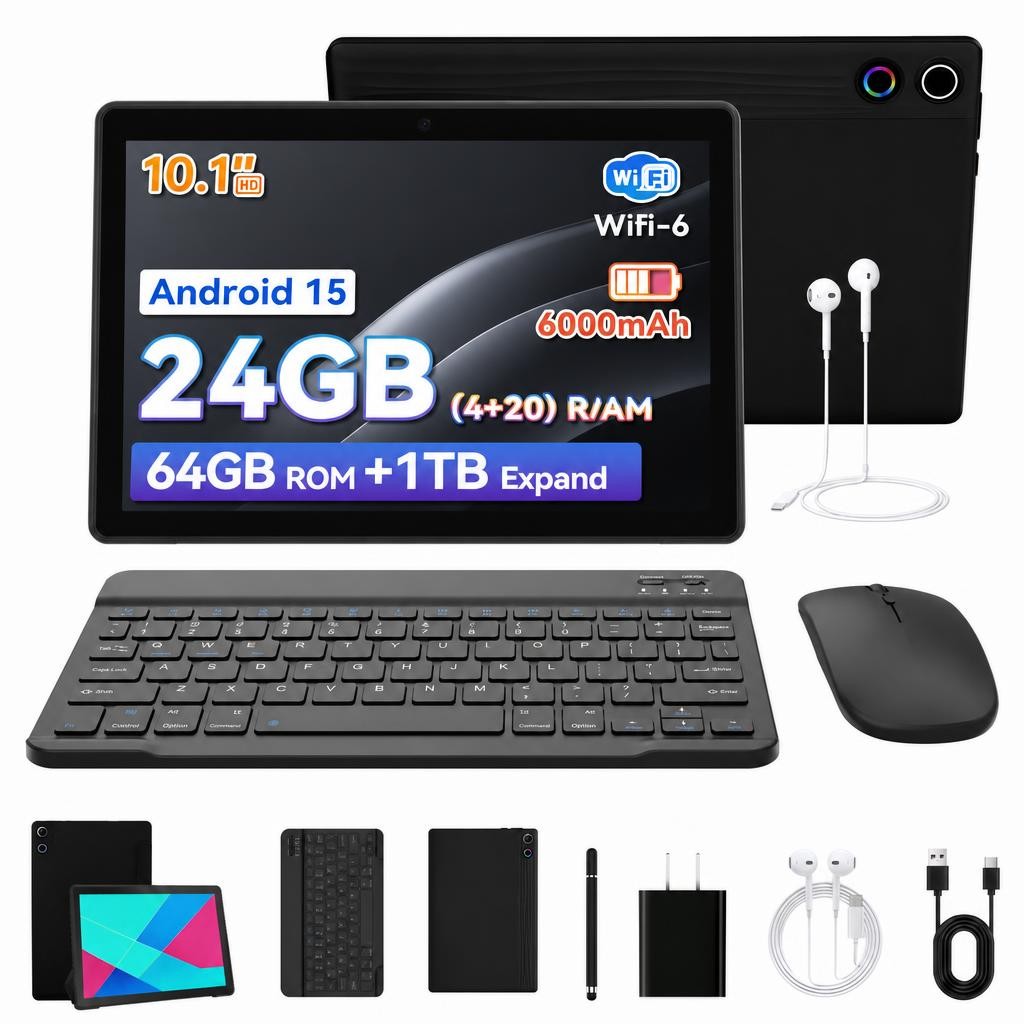 2026 New AI Tablet Android 16 20GB RAM 64GB ROM 1280*800 IPS Touch 5GWifi Google