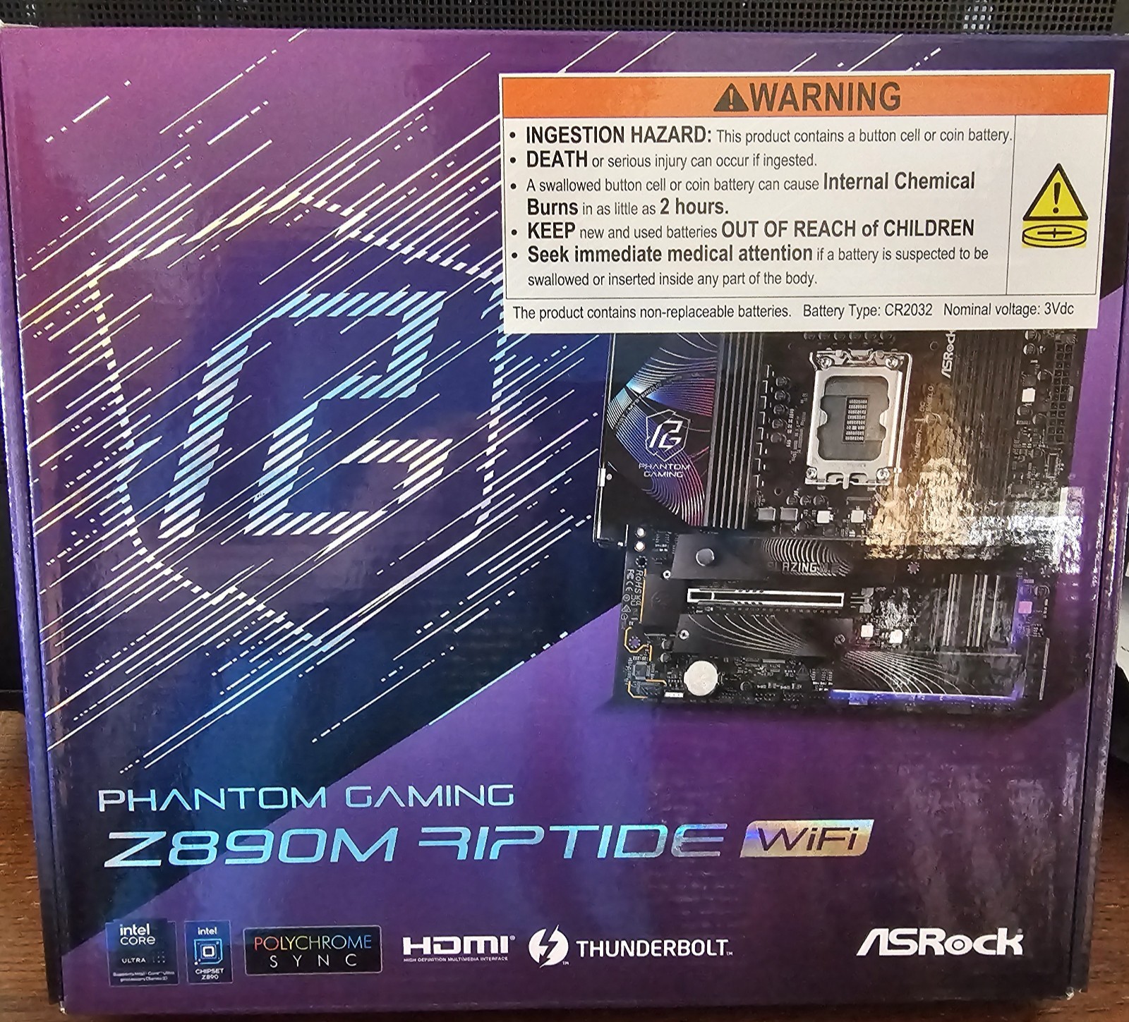 ASRock Z890M Riptide WiFi LGA 1851 Intel Z890 Micro ATX Motherboard BNIB