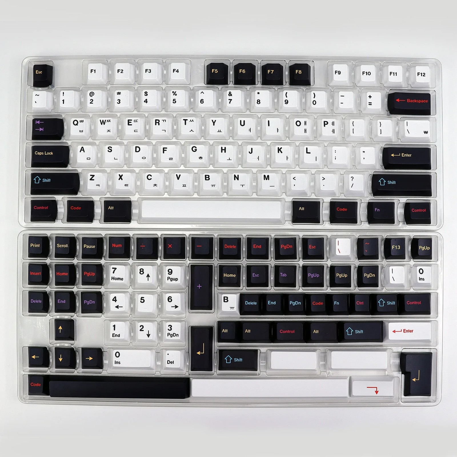 KBDiy PBT Keycaps Retro Colorway Cherry Profile 140-Key EN/KR Set