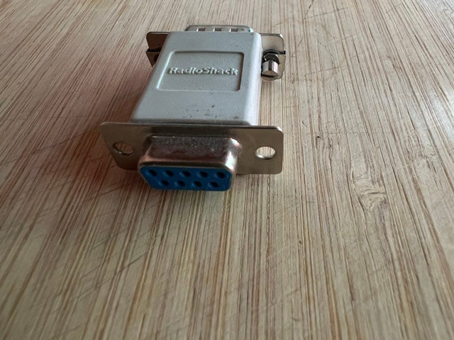 Radio Shack Null Modem Adapter DB9 Male to DB9 Female 260-1411